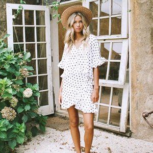 Sabo Skirt Giselle Polka Dot Wrap Dress